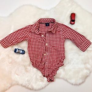 Gap • Plaid Bodysuit